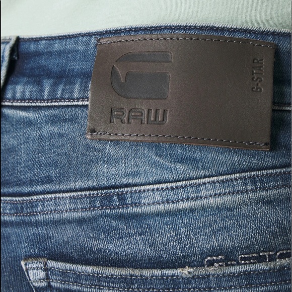 NWT G Star 3301 Slim faded clear sky size 31x32 original price marked $ 150 - Picture 6 of 15
